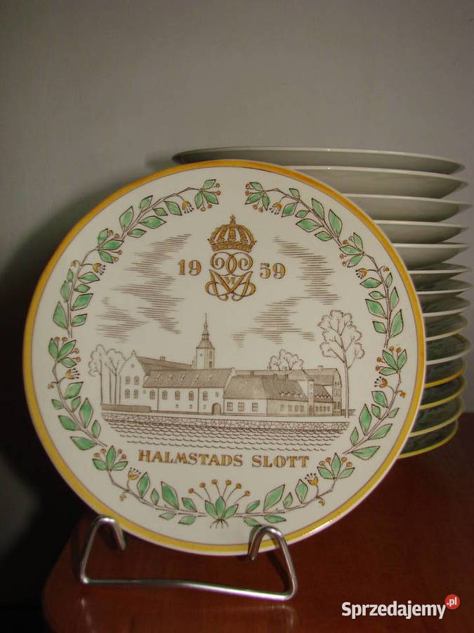 GEFLE Zamki szwedzkie porcelanowe talerze 195061 Pruszcz Gdański