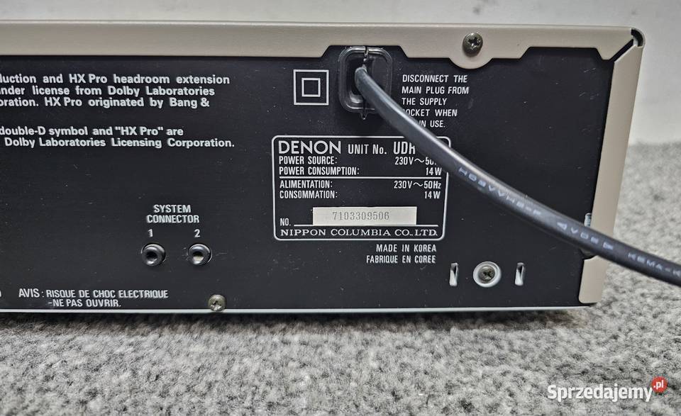 Magnetofon kasetowy DENON UDRF88 Magnetofony sprzedam