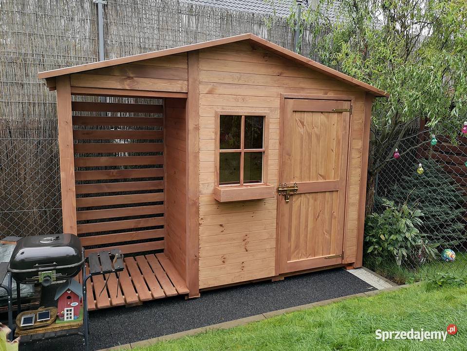 Drewutnia 114 x 11m domek 2 x 11m z dach Ogród Kalety sprzedam
