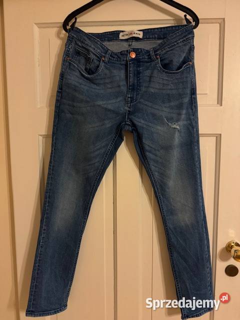 Spodnie męskie jeansy 44 granatowe Retro Brand Częstochowa