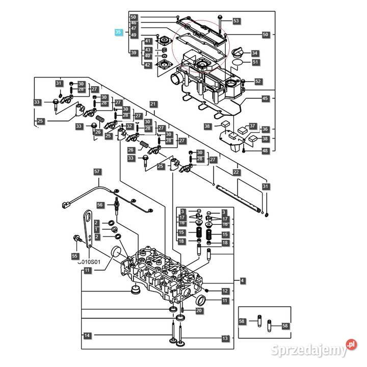 Uszczelka metalowa pokrywy zaworów LS MT125 Tajęcina