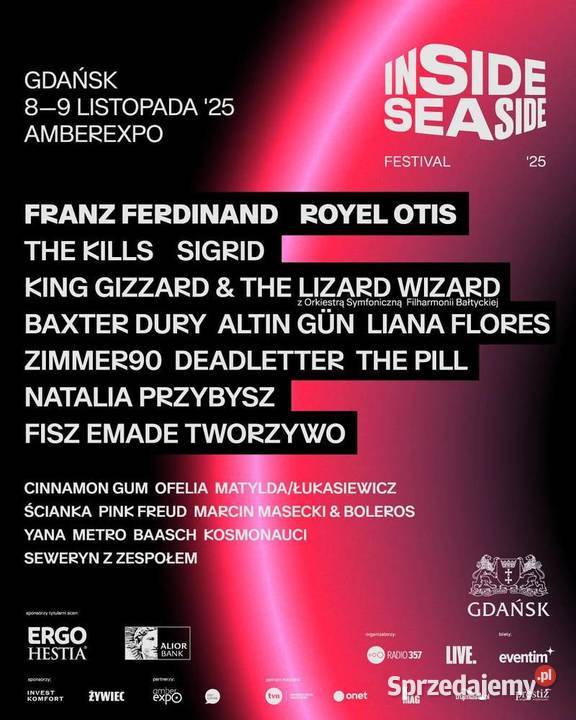 Karnet na dwa dni Bilet Inside Seaside Festiwal Bilety Bydgoszcz