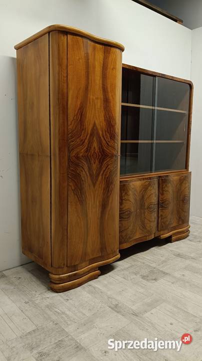 komoda z witryną i bieliźniarką design art deco