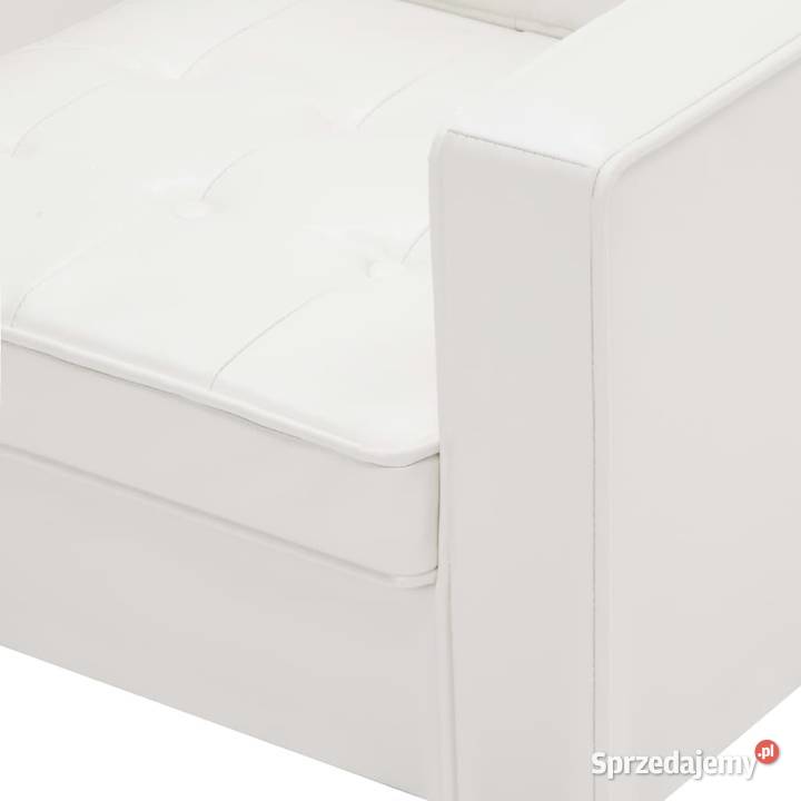 vidaXL Fotel biały sztuczna skóra SKU247019 mazowieckie