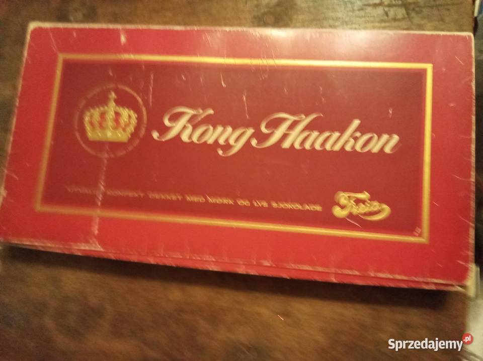 Kong Haakon pudełko czekoladach norweskich Warszawa