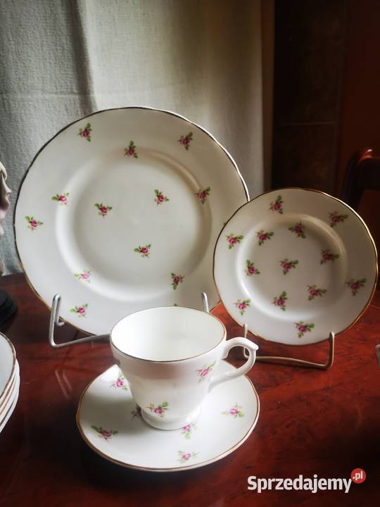 Filiżanka z talerzykiem deserowym i dużym Porcelana i szkło Gdańsk