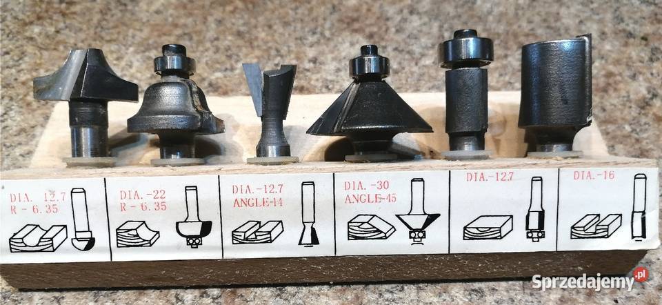 Dwa zestawy profesjonalnych frezów sprzedam