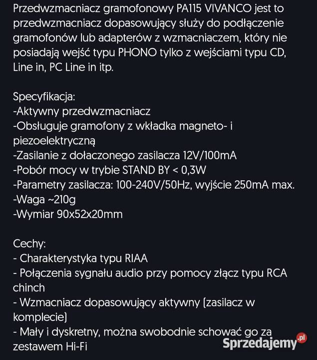 Przedwzmacniacz mikrofonowy sprzedam Wrocław