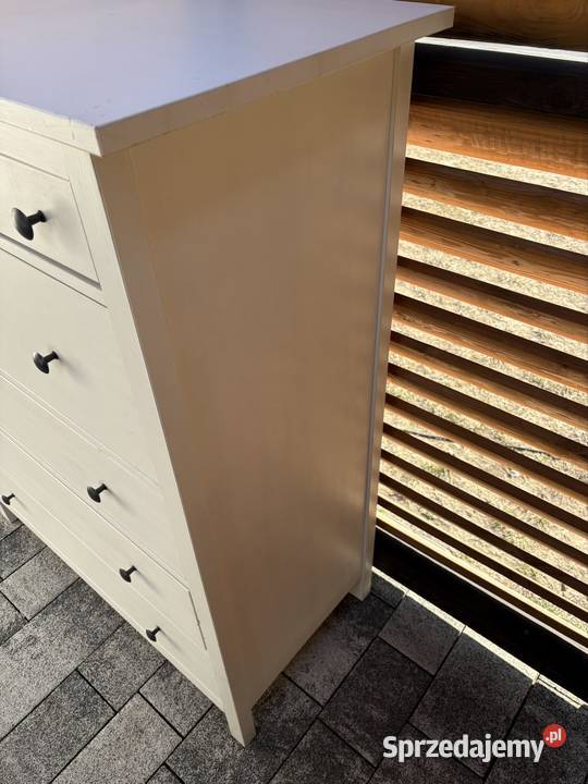 Komoda Hemnes 6 biała lite drewno Góra Bałdrzychowska-Kolonia