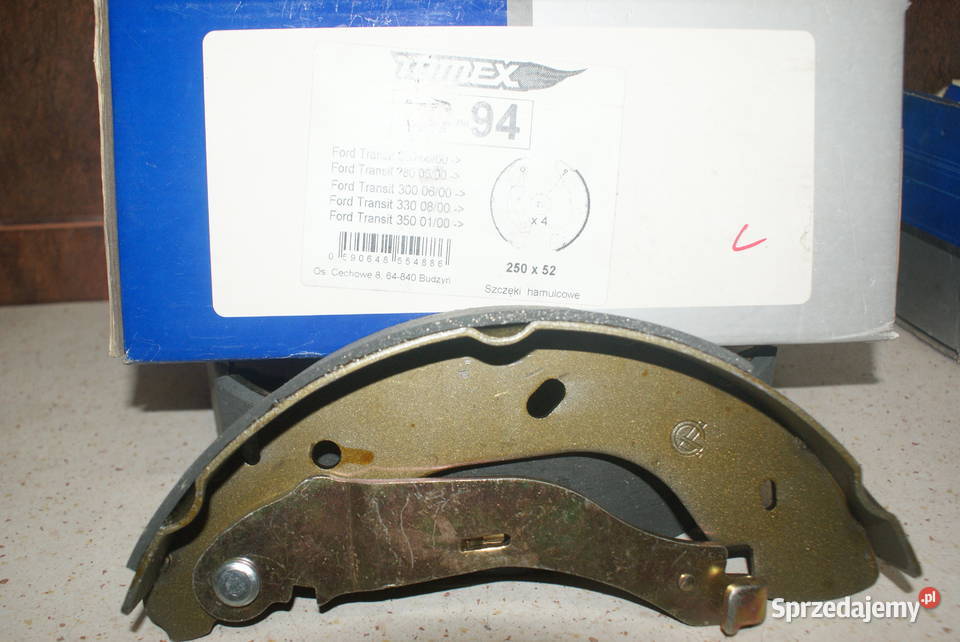 2094 TOMEX brakes SZCZĘKI HAMULC FORD TRANSIT 00 Białobrzegi