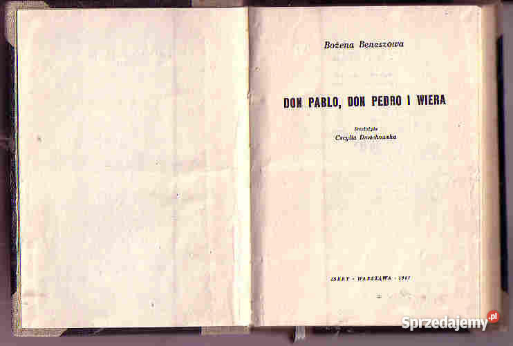 4317 DON PABLO DON PEDRO I WIERA BOŻENA BENESZOW Czyrna sprzedam