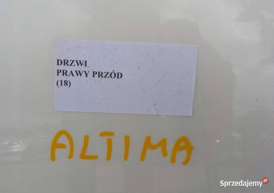 NISSAN ALTIMA L31 0206 DRZWI PRAWY PRZÓD osobowe wielkopolskie