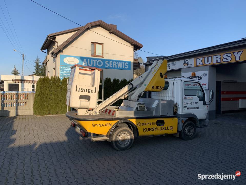 Podnośnik koszowy zwyżka Nissan Cabstar 10m z Tychy sprzedam