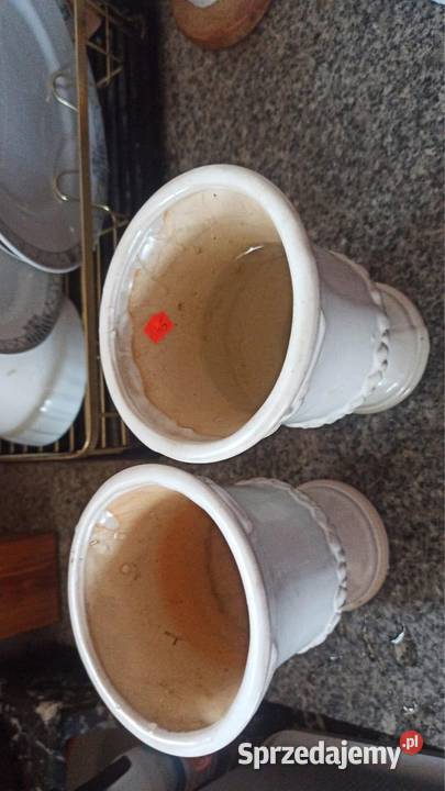 2 Doniczki amfory Szkliwione Gdańsk