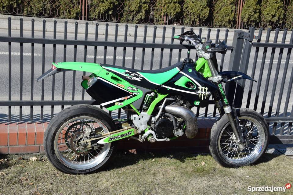 Kawasaki KX250 2T 1998 SUPERMOTO EXCEL BRAKING zielony sprzedam