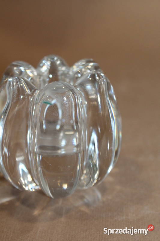Szklany świecznik 971 Szczecin sprzedam