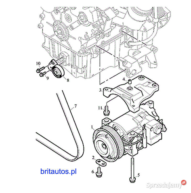 ROVER 75 MG ZT PASEK klimatyzacji NOWY Poznań