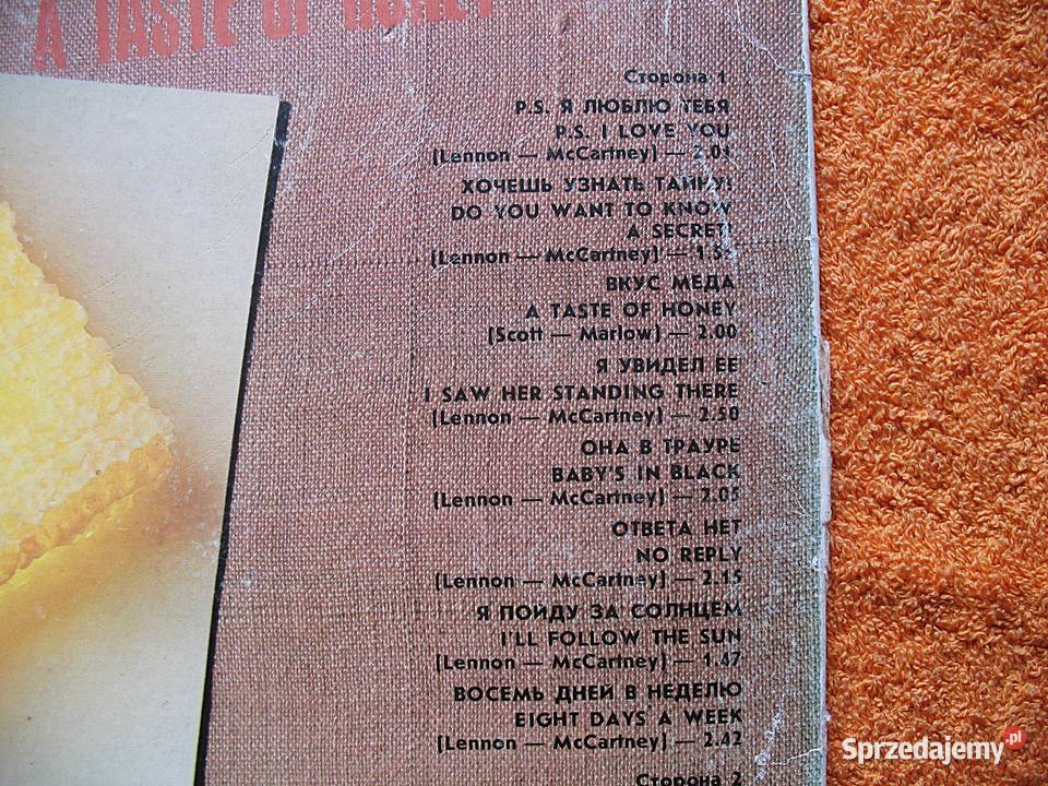 The Beatles A taste of honey Płyty ze strychu Muzyka Siedlce