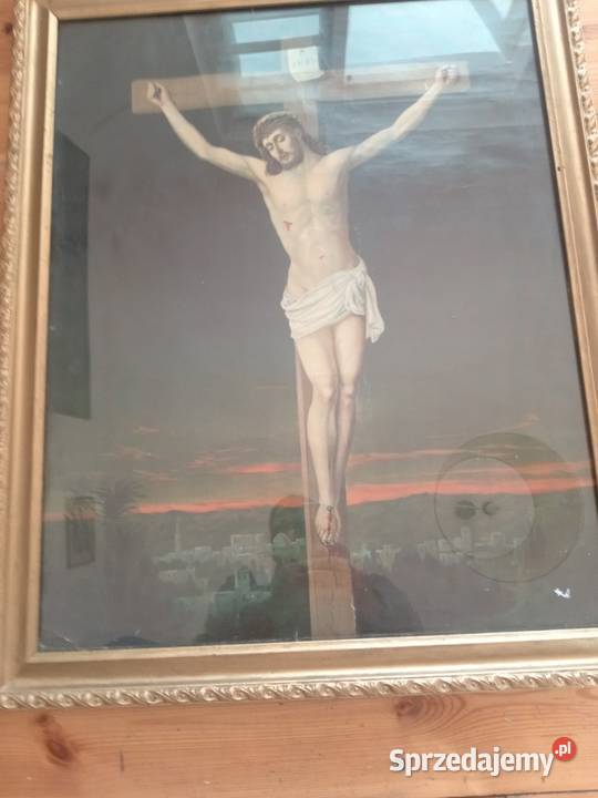 Stary oleodruk Święty obraz Gdów sprzedam