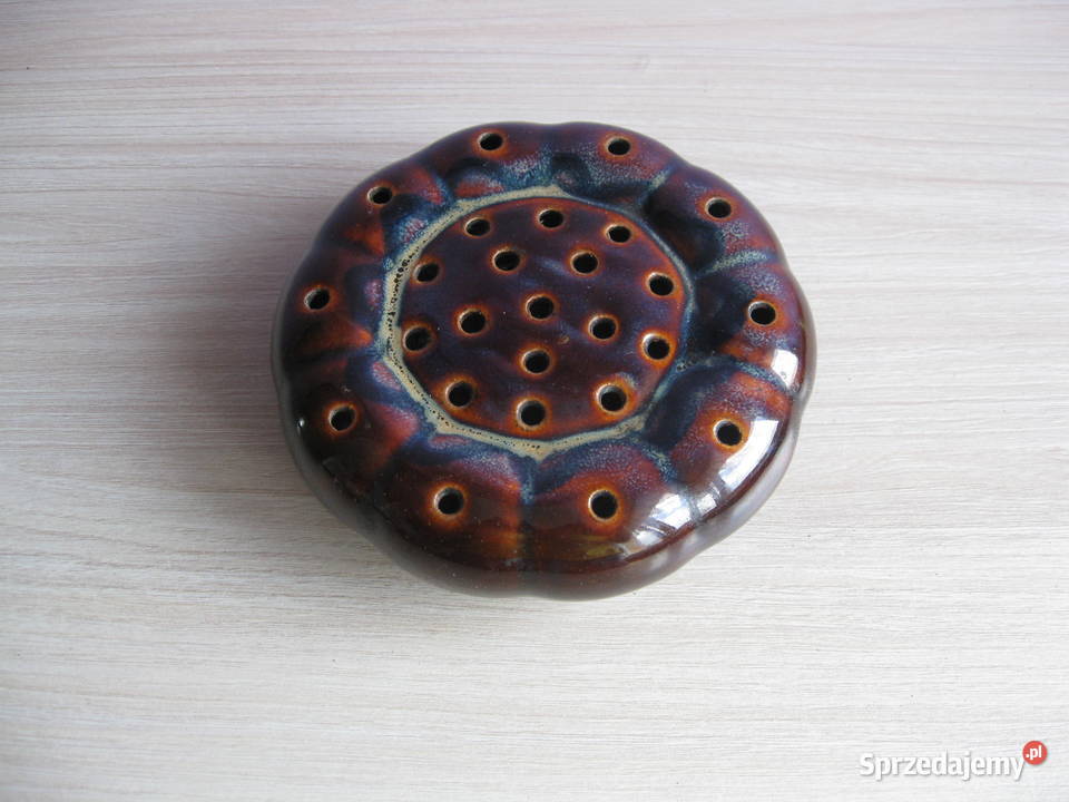 Stara ceramiczna ikebana Parowa kBolesławiec Bolesławiec