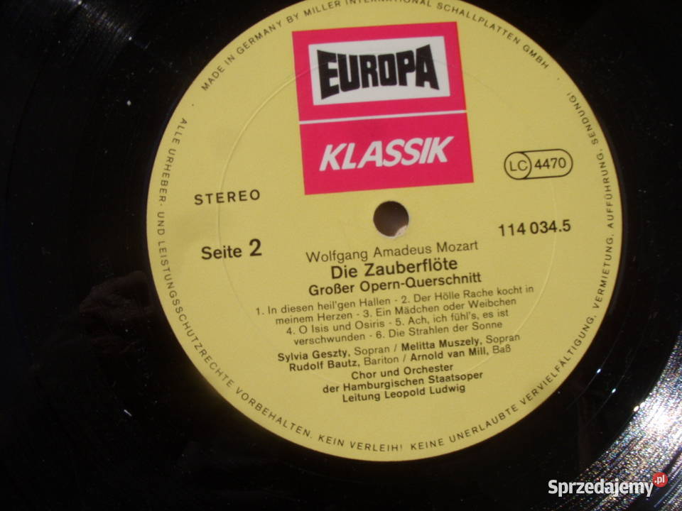 Klasyka WA MOZART DIE ZAUBERFLOTE 4 plyty Wołów