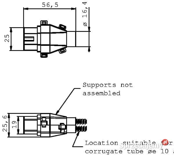 Wtyczka i gniazdo 3styk 2500580200 Kamionna
