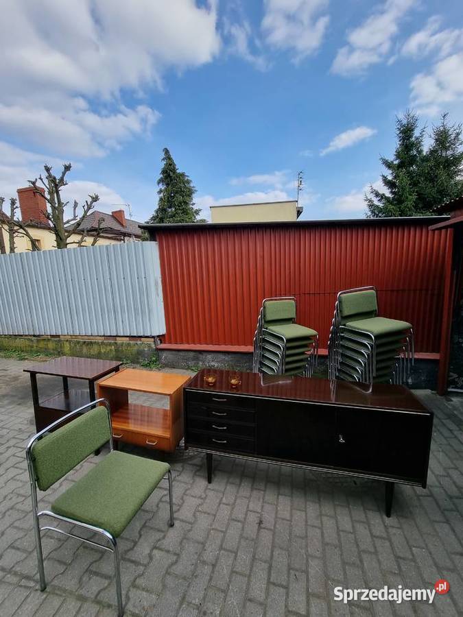 Komoda z okresu prlu piękny stan 299 sideboard 164cm Komody