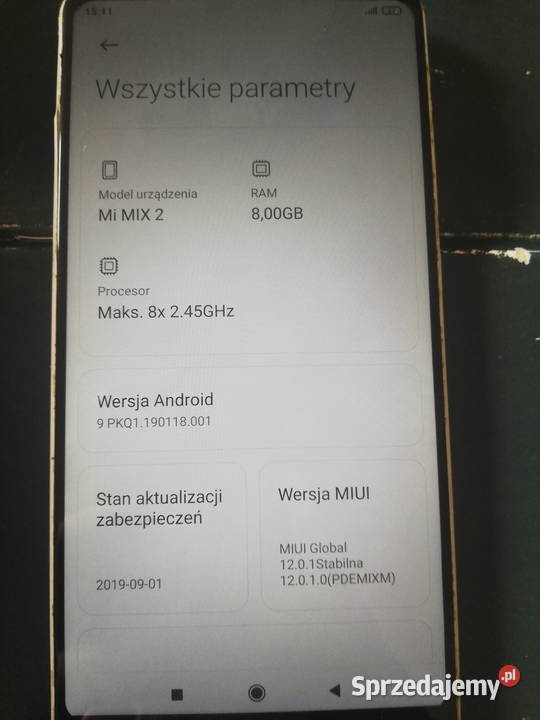Xiaom mi mix 2 sprawny Telefony i Akcesoria Łódź sprzedam