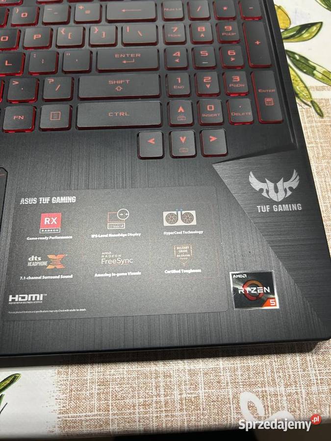 Laptop gamingowy Asus tuf gaming 256GB Wojcieszów