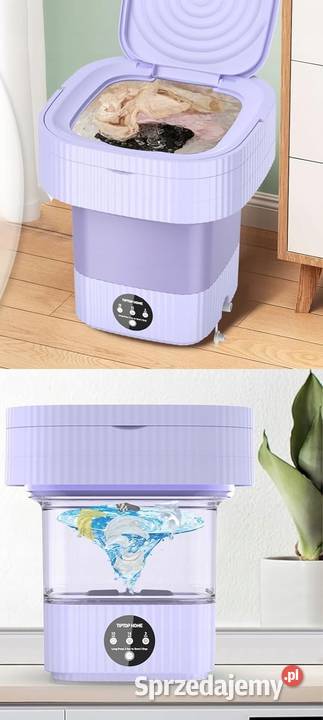 Przenośna mini pralka 10 L składana purpurowa mazowieckie