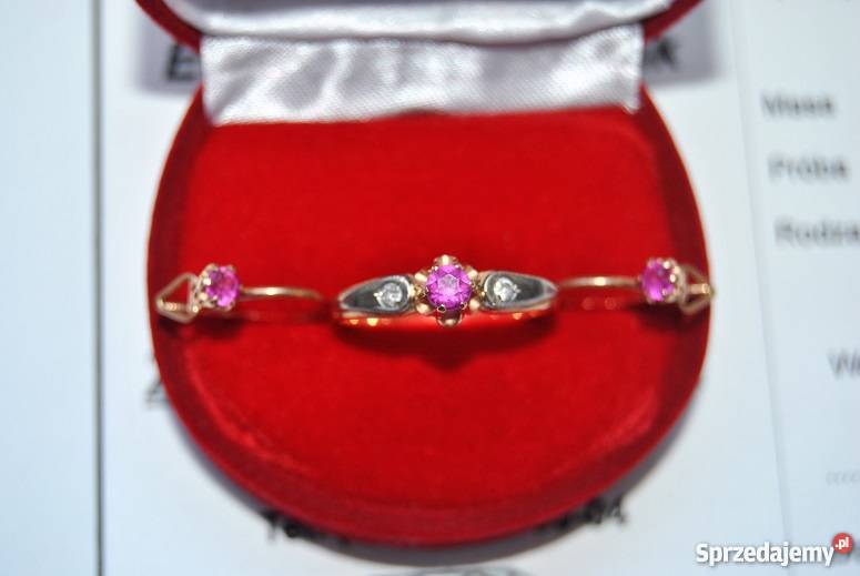 OKAZJA Sprzedam złoty pierścionek i kolczyki małopolskie Tarnów