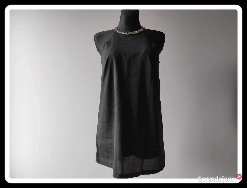 HM czarna bluzka tunika 38 M mini sukienka H&M Płock sprzedam