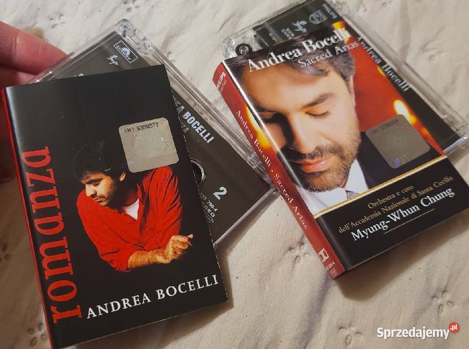 Andrea Bocelli dwie kasety w stanie IDEALNYM Płyty i kasety kujawsko-pomorskie Chełmno
