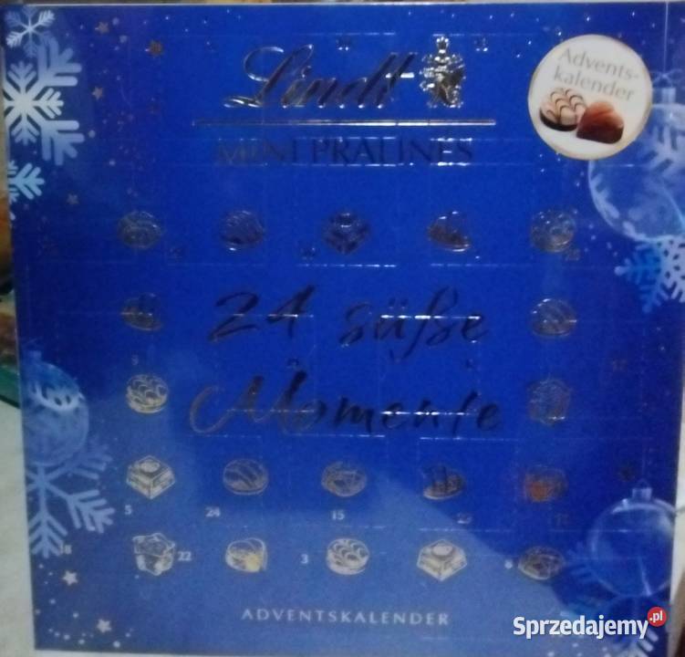 Kalendarz adwentowy Lindt nowy zafoliowany dolnośląskie Bolesławiec