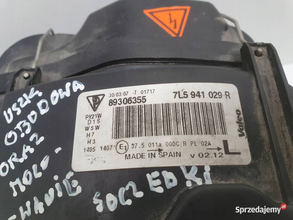 LAMPA LEWA Porsche Cayenne XENON PRZEDNIA lewy Rudka