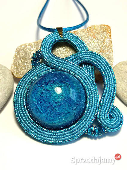 NIEBIESKI KOMPLET Z ŻYWICĄ SUTASZ Warszawa