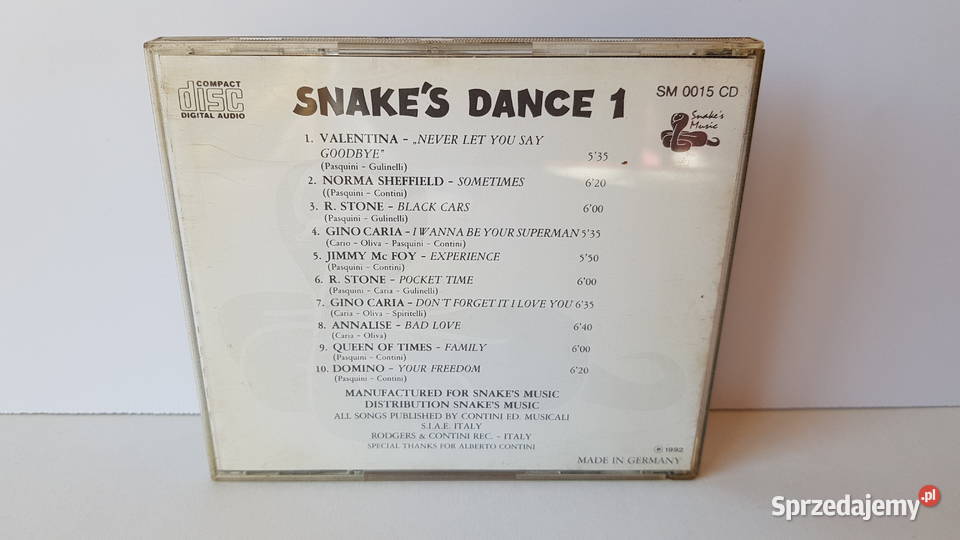 Snakes Dance 1 CD Snakes Music Dąbrowa Górnicza