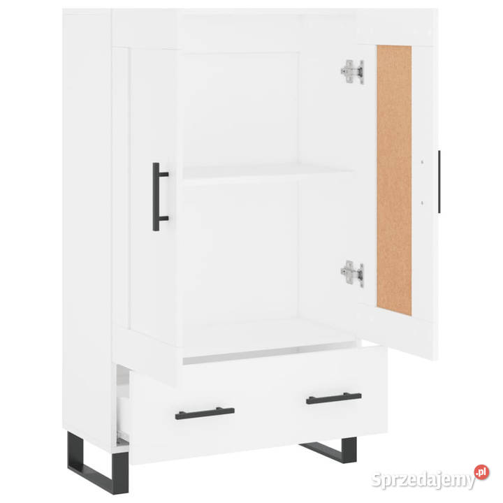 Wysoka szafka biała 695x31x115 materiał Pozostałe