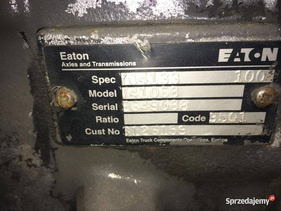 Skrzynia Biegów EATON MODEL V41068 VOLVO FL 6 ciężarowe Pozostałe lubuskie Maszewo