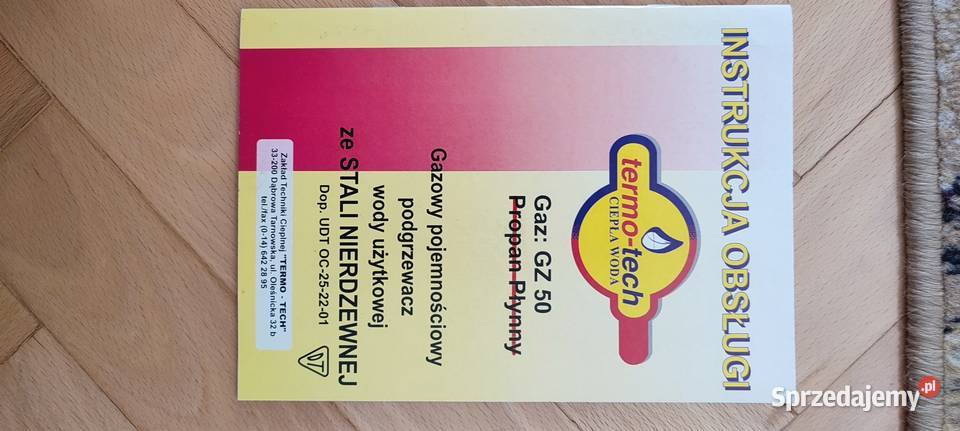 Gazowy podgrzewacz wody nierdzewny podkarpackie Stalowa Wola