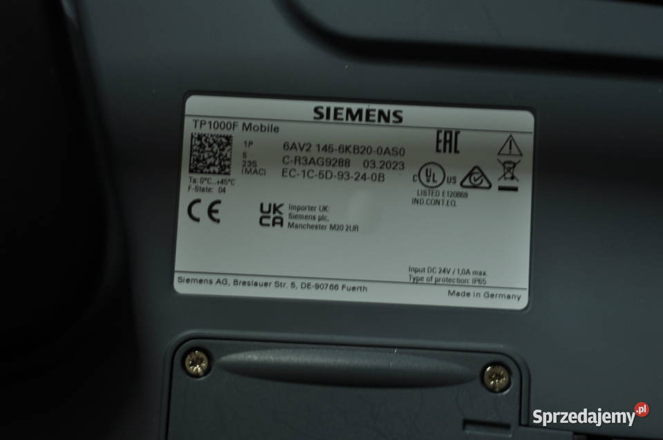 Siemens Mobile Panel TP1000F Connection box Osieki