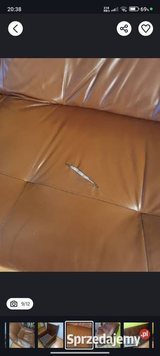 Zestaw wypoczynkowy kanapa 3 osobowa i 2 fotele Markowa