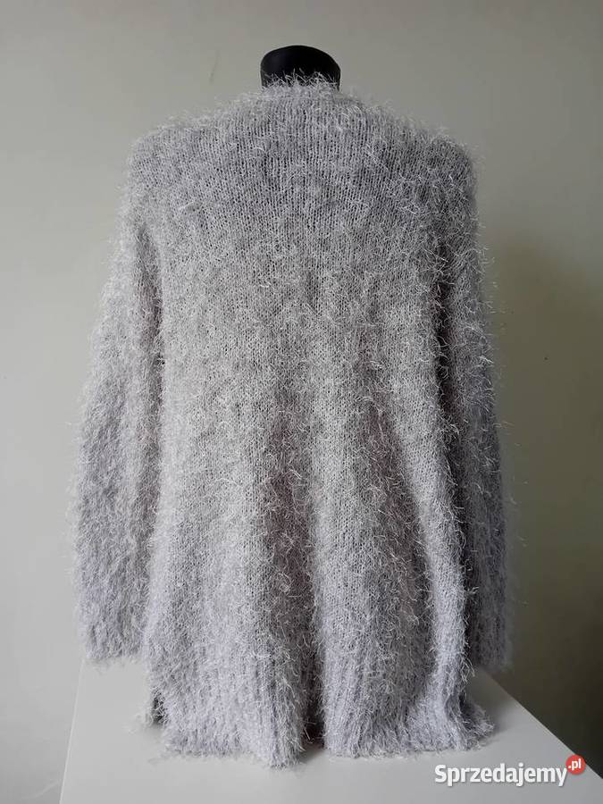 Sweter narzutka szary Rozmiar 38(M) Swetry i golfy mazowieckie Warszawa