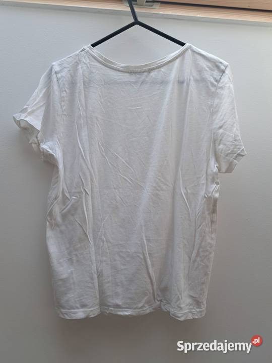 Biała koszulka Amisu z haftem serca 100 bawełna Trąbki Wielkie sprzedam