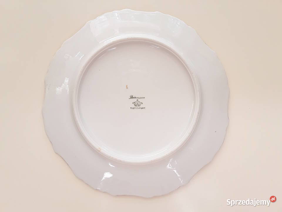 Talerzyk deserowy sygnowany Steinmann Tiefenfurt Warszawa