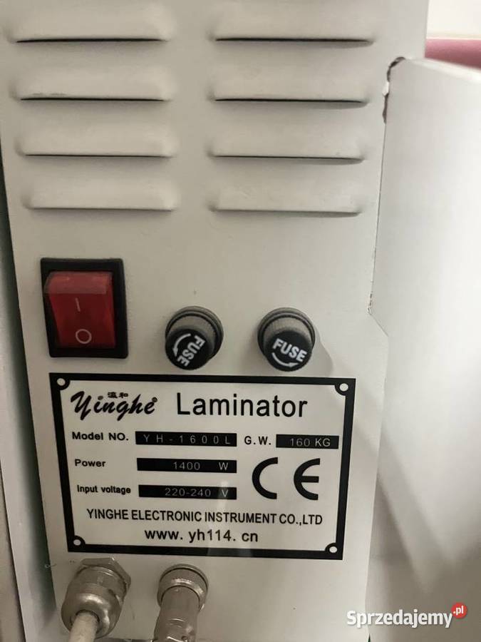 Laminator rolowy elektryczny na ciepło Yinghe zachodniopomorskie Białogard