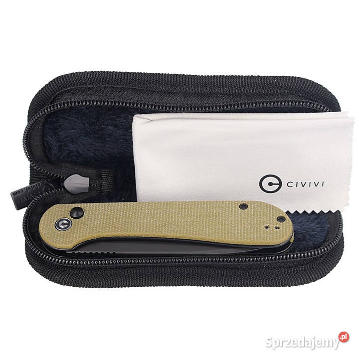 CIVIVI Knife Button Lock Elementum Olive Micarta