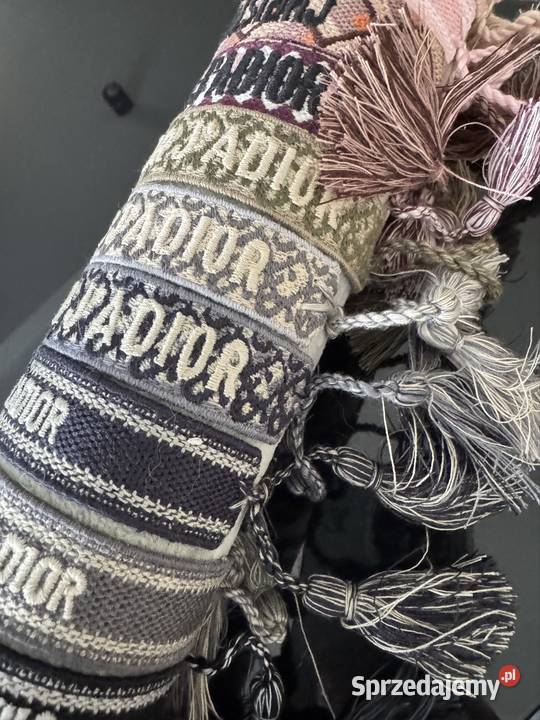 Bransoletka Dior materiałową pleciona sznurek Biżuteria Warszawa