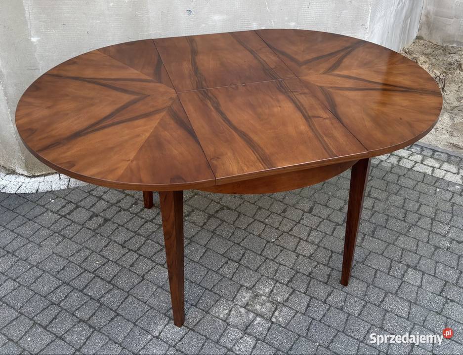Stół Okrągły Orzech 100 Art Deco Antyk