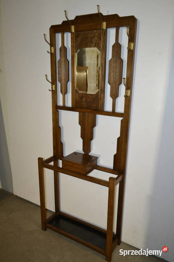 wieszak garderoba artdeco 1920 dąb2 śląskie Będzin